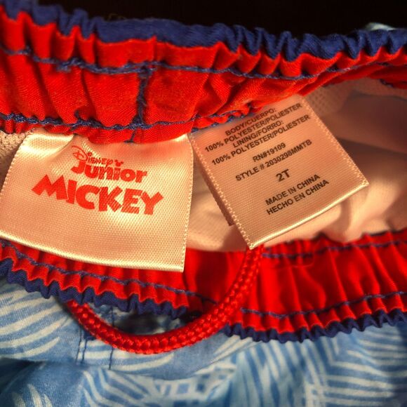Boys 2T Disney Mickey Mouse Swim Trunks Summer Beach Kids - Picture 6 of 11